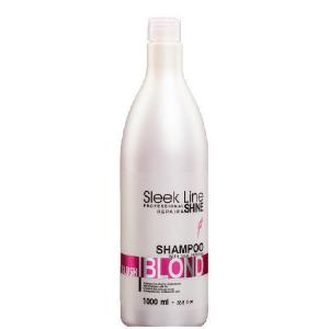 Sleek Line Blush Blond szampon nadający różowy odcień do włosów blond z jedwabiem 1000ml
