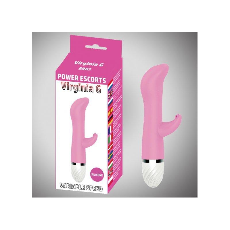 Virginia g pink 17 cm silicone vibrating 10 speed