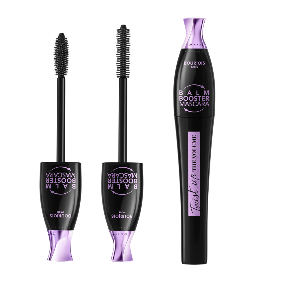 Bourjois Twist Up The Volume tusz zwiększający objętość rzęs ze szczoteczką 2 w 1 odcień 22 Black Balm 8 ml
