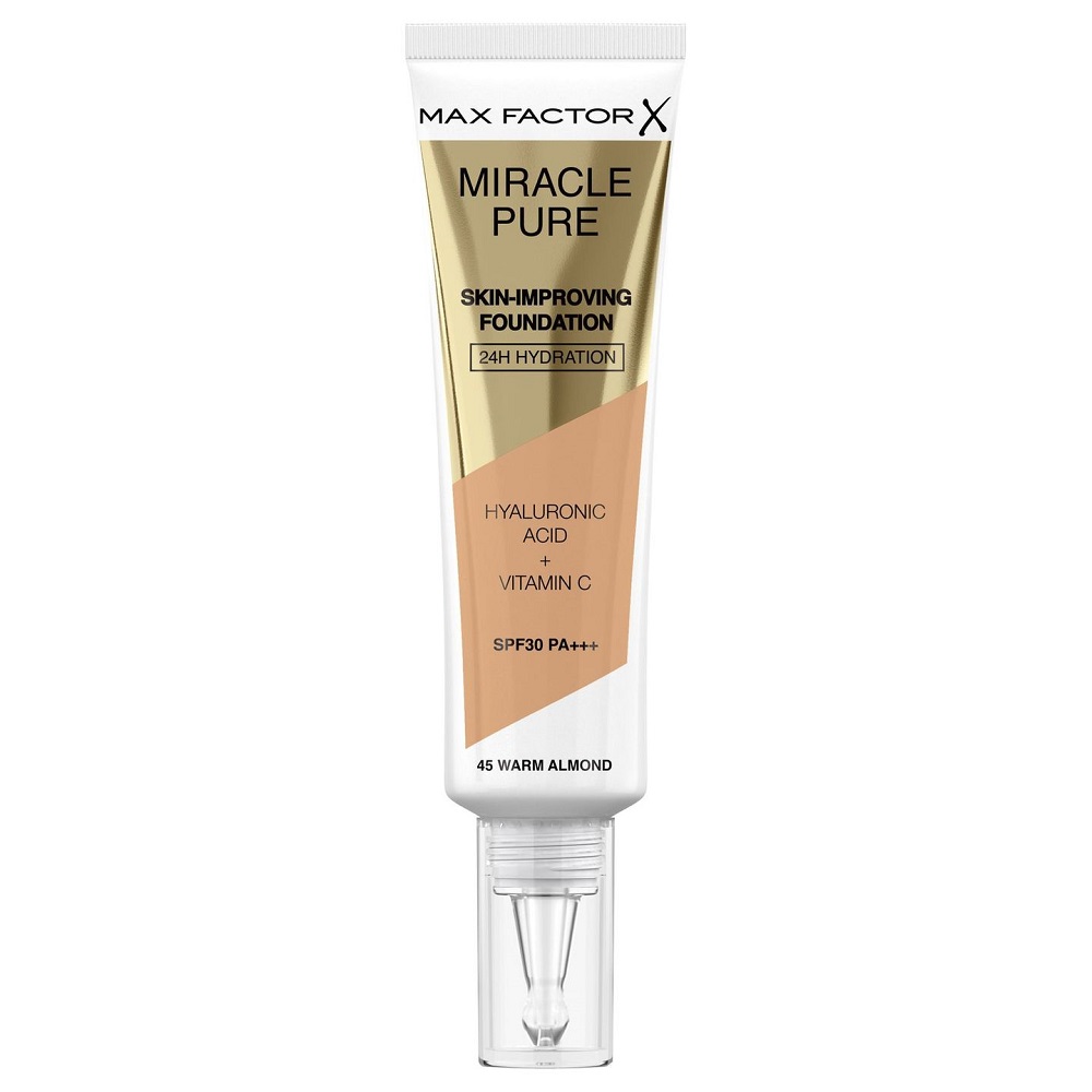 Max Factor Miracle Pure Skin trwały podkład SPF 30 odcień 45 Warm Almond 30 ml