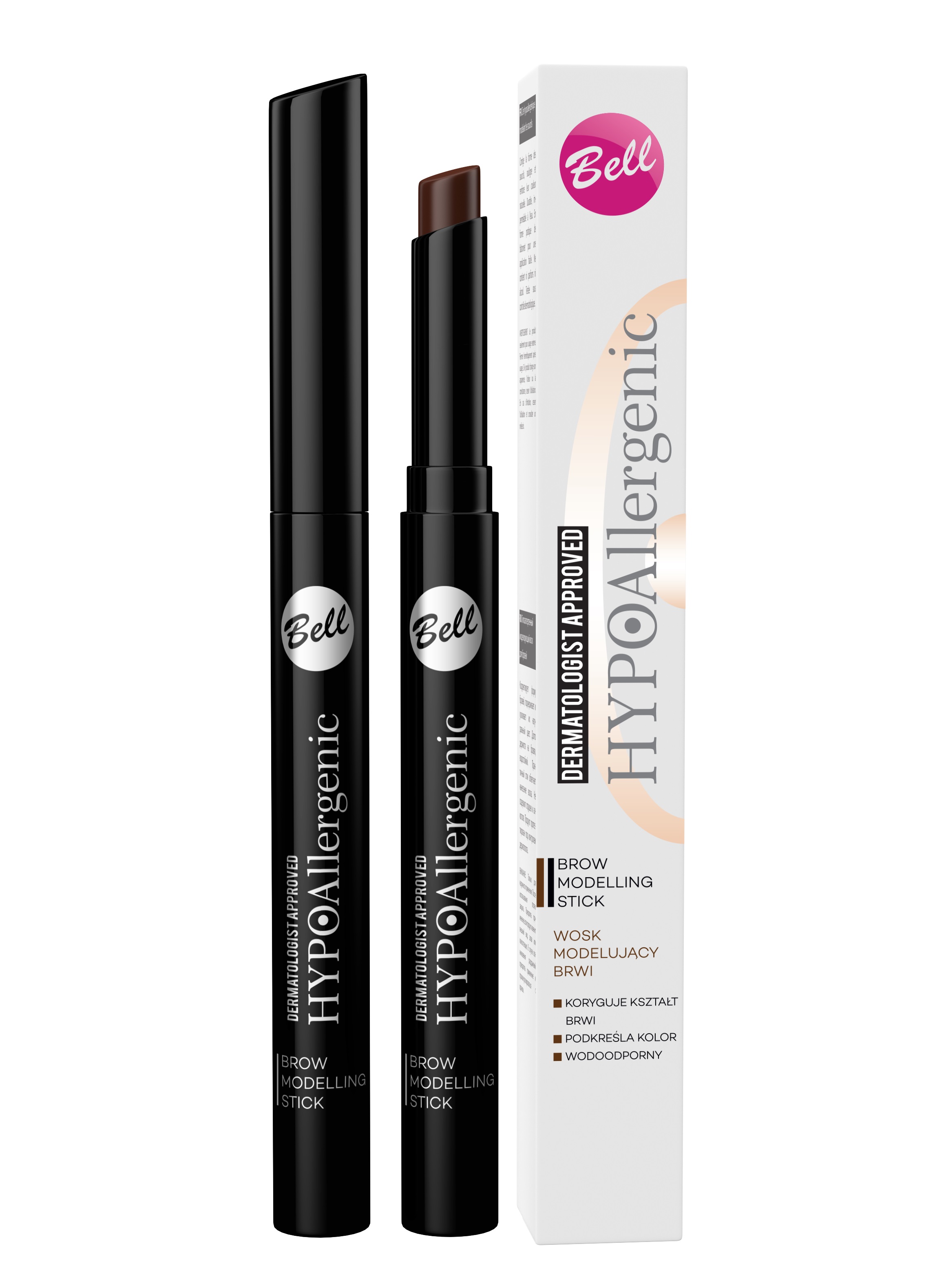 HypoAllergenic Brow Modelling Stick hypoalergiczny wosk modelujący brwi 01