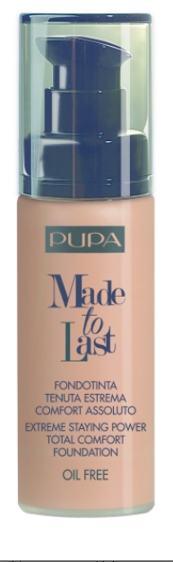 PUPA Milano Made to Last długotrwały podkład w płynie odcień 020 Light Beige 30 ml