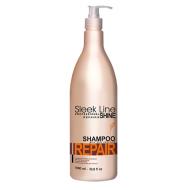 Sleek Line Repair Shampoo szampon z jedwabiem do włosów zniszczonych 1000ml