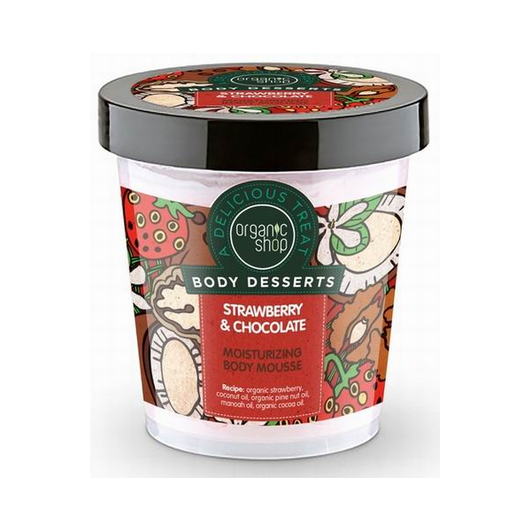 Body Desserts Strawberry & Chocolate Moisturizing Body Mousse nawilżający mus do ciała o zapachu truskawek z czekoladą 450ml