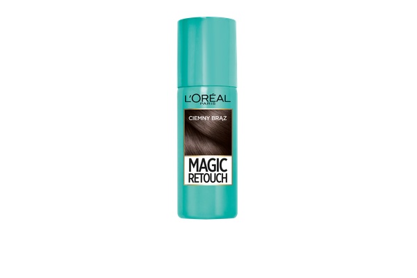 L’Oréal Paris Magic Retouch spray do błyskawicznego retuszu odrostów odcień Ciemny brąz 75 ml