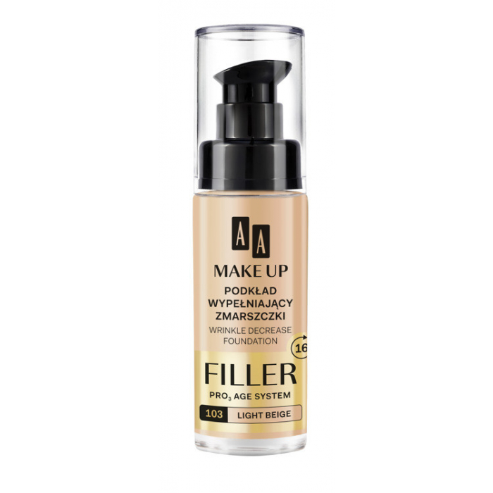 Make Up Filler Wrinkle Decrease Foundation Pro Age System podkład wypełniający zmarszczki 103 Light Beige 30ml