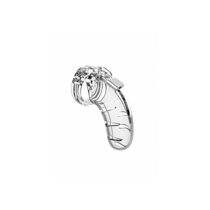 Model 03 - Chastity - 4.5&quot - Cock Cage - Transparent