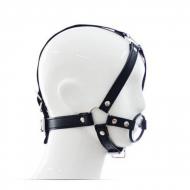 Knebel-Imbracatura per testa con anello Head Harness+Ring Gag