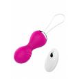 Kulki-Vibrating Silicone Kegel Balls USB 10 Function / Remote control -Pink