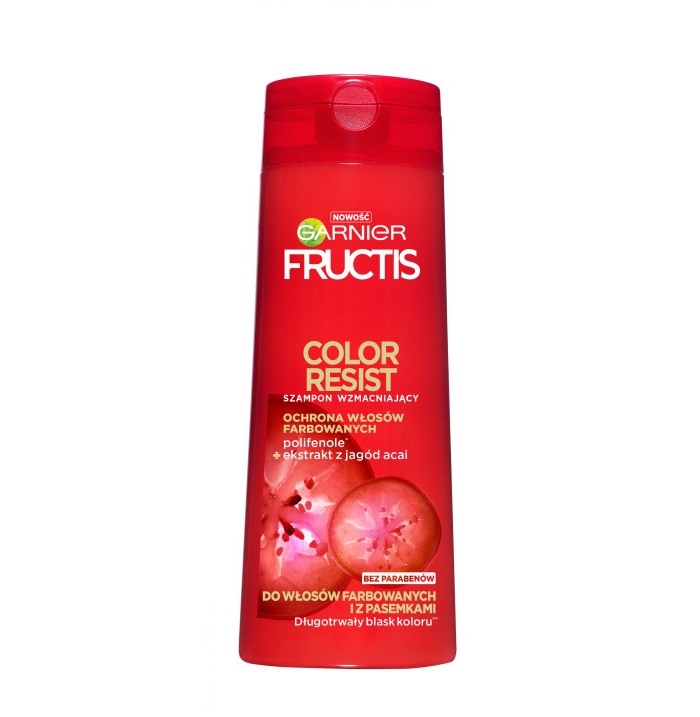 Garnier Fructis Color Resist szampon wzmacniający do włosów farbowanych 250 ml