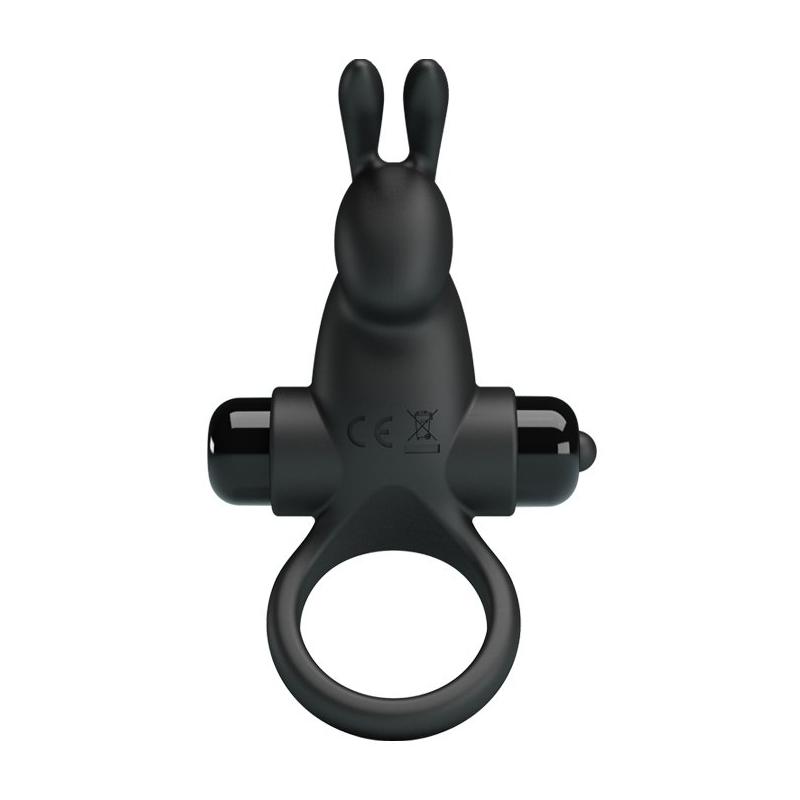 PRETTY LOVE - VIBRANT PENIS RING I Black