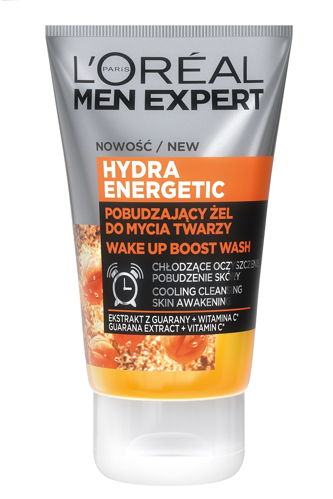 Men Expert Hydra Energetic energetyzujący żel do mycia twarzy 100ml