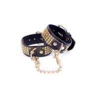 Fetish Boss Series Handcuffs with cristals 3 cm Gold