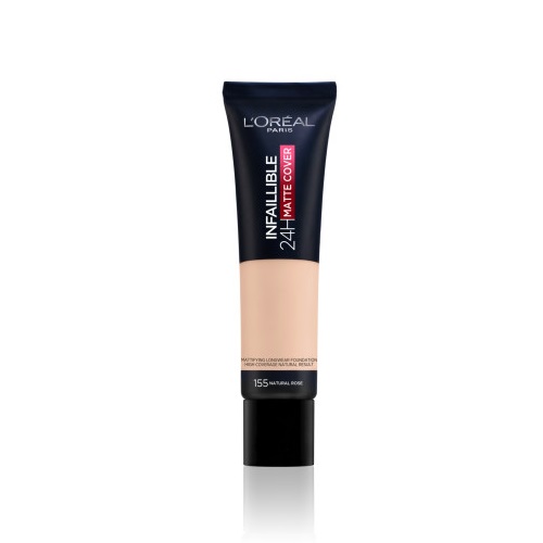 L´Oréal Paris Infaillible 32H Matte Cover podkład o przedłużonej trwałości dla uzyskania matowego efektu 155 30 ml