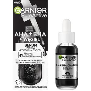 Pure Active serum przeciw niedoskonałościom AHA + BHA + Węgiel 30ml