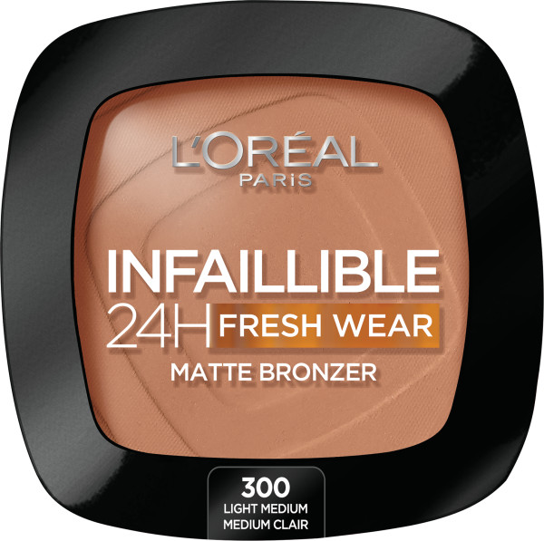 L'Oréal Paris Infaillible 24H Fresh Wear Soft Matte Puder brązujący 9 g Nr. 300 - Light Medium