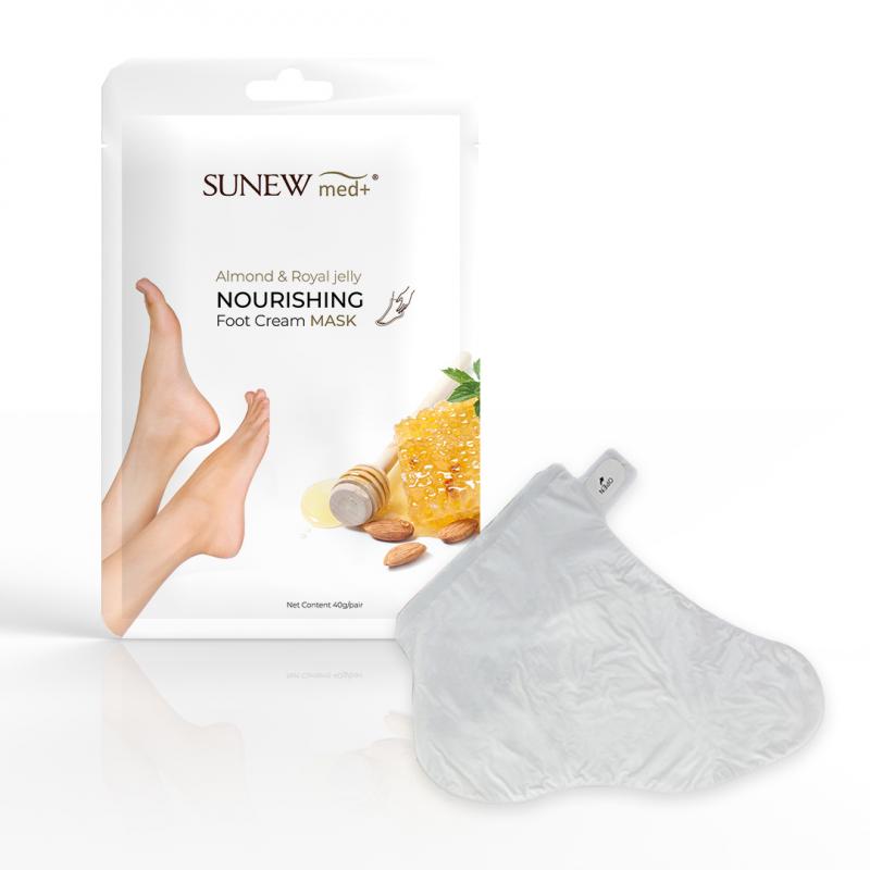 Nourishing Foot Cream Mask nawilżająca maska do stóp w formie skarpetek Migdał i Mleczko Pszczele