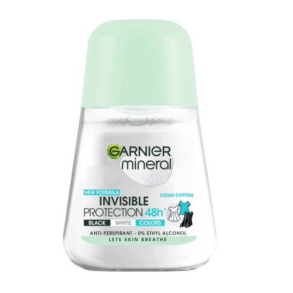 Garnier Mineral Black White Color antyperspirant roll-on 50 ml