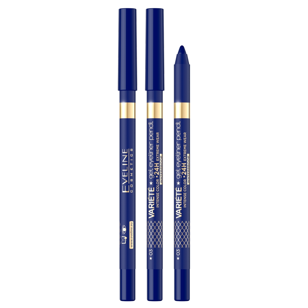 Eveline Cosmetics Variété wodoodporna żelowa kredka do oczu odcień 03 Blue 1 szt.
