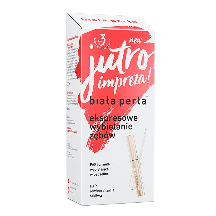 Jutro impreza! zestaw do wybielania zębów w domu pasta do zębów 30ml + żel wybielający 8ml