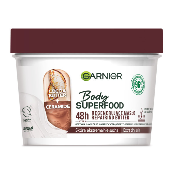 Garnier Body SuperFood odżywcze masło do ciała z kakao 380 ml