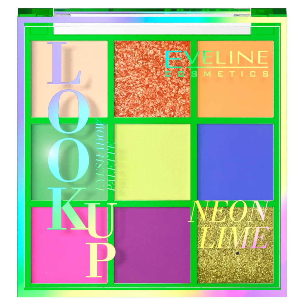 Look Up paleta 9 cieni do powiek Neon Lime 10.8g