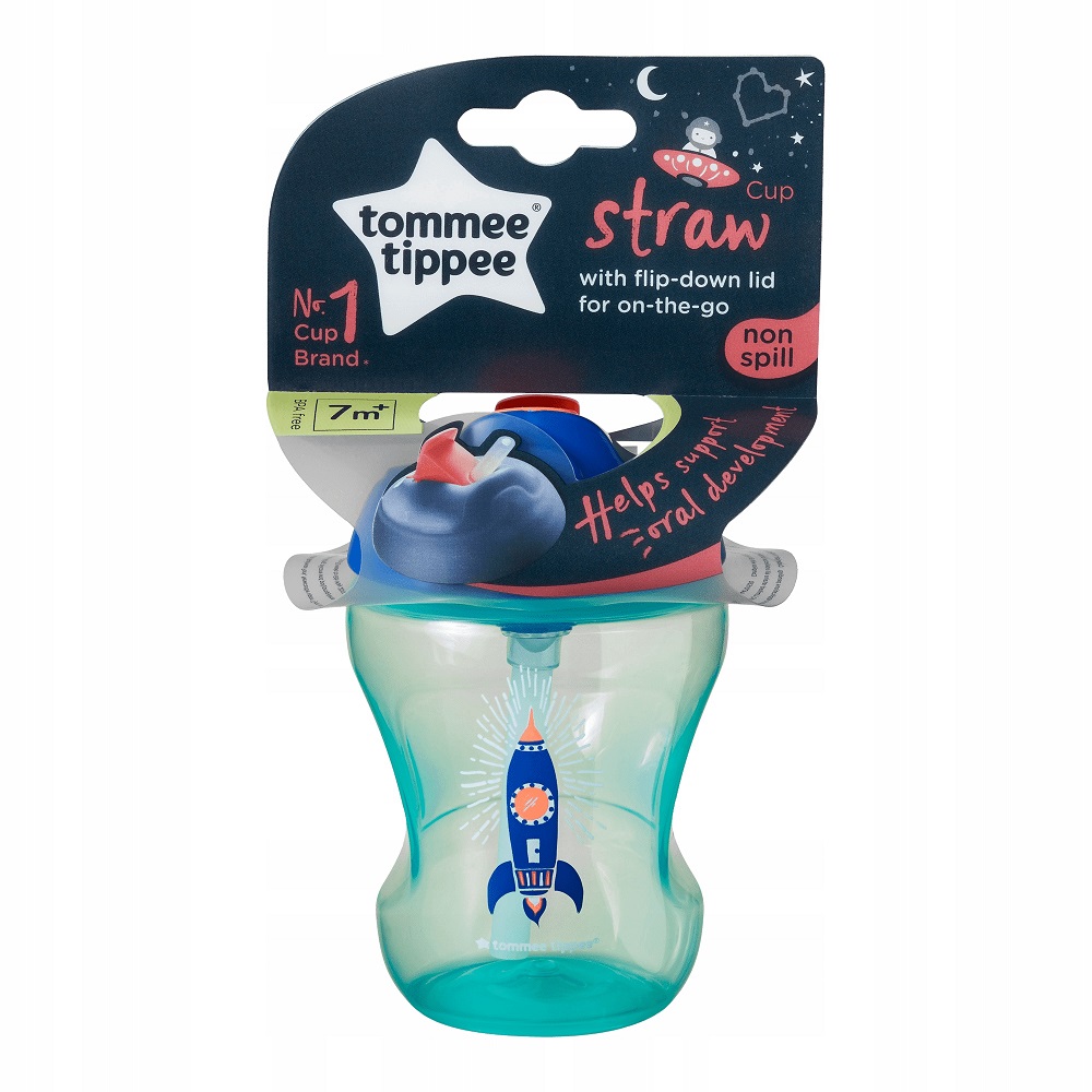 Straw Cup kubek niekapek ze słomką 7m+ Boy 230ml