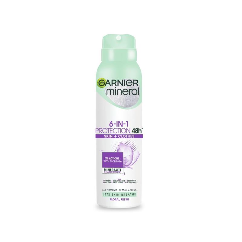 Mineral 6-in-1 Protection Floral Fresh antyperspirant spray 150ml