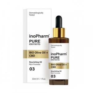 Pure Elements BIO Olive Oil + CBD serum do twarzy i szyi z kannabidiolem i oliwką 30ml