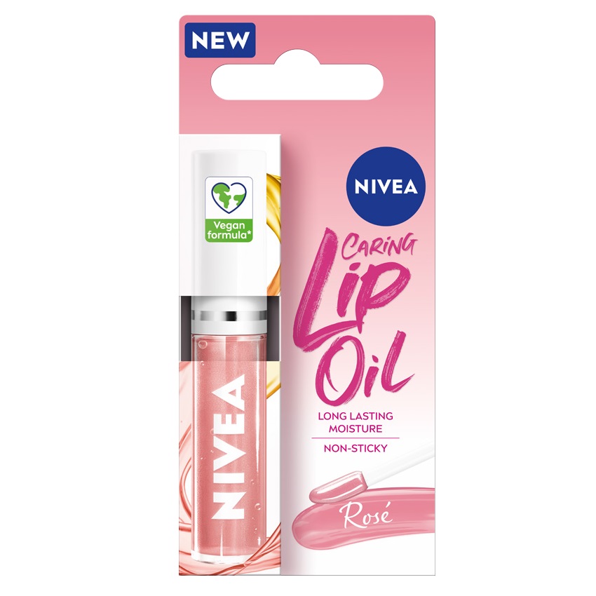 Caring Lip Oil pielęgnujący olejek do ust Rose 5.5ml