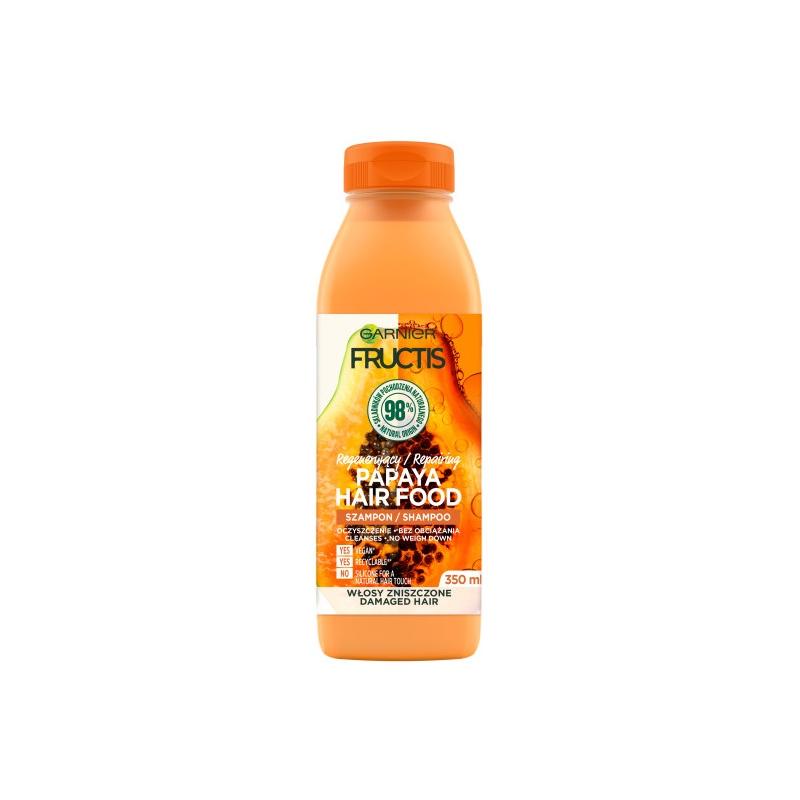 Fructis Papaya Hair Food szampon regenerujący do włosów zniszczonych 350ml