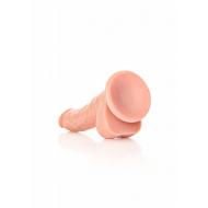 Curved Realistic Dildo  Balls  Suction Cup - 7&quot&quot/ 18 cm