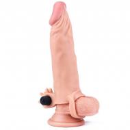 Add 2&quot Pleasure X Tender Vibrating Penis Sleeve Flesh