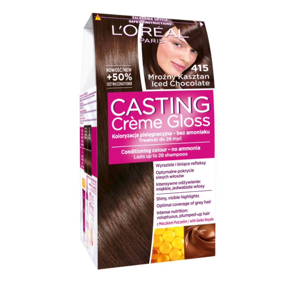 Casting Creme Gloss farba do włosów 415 Mroźny kasztan