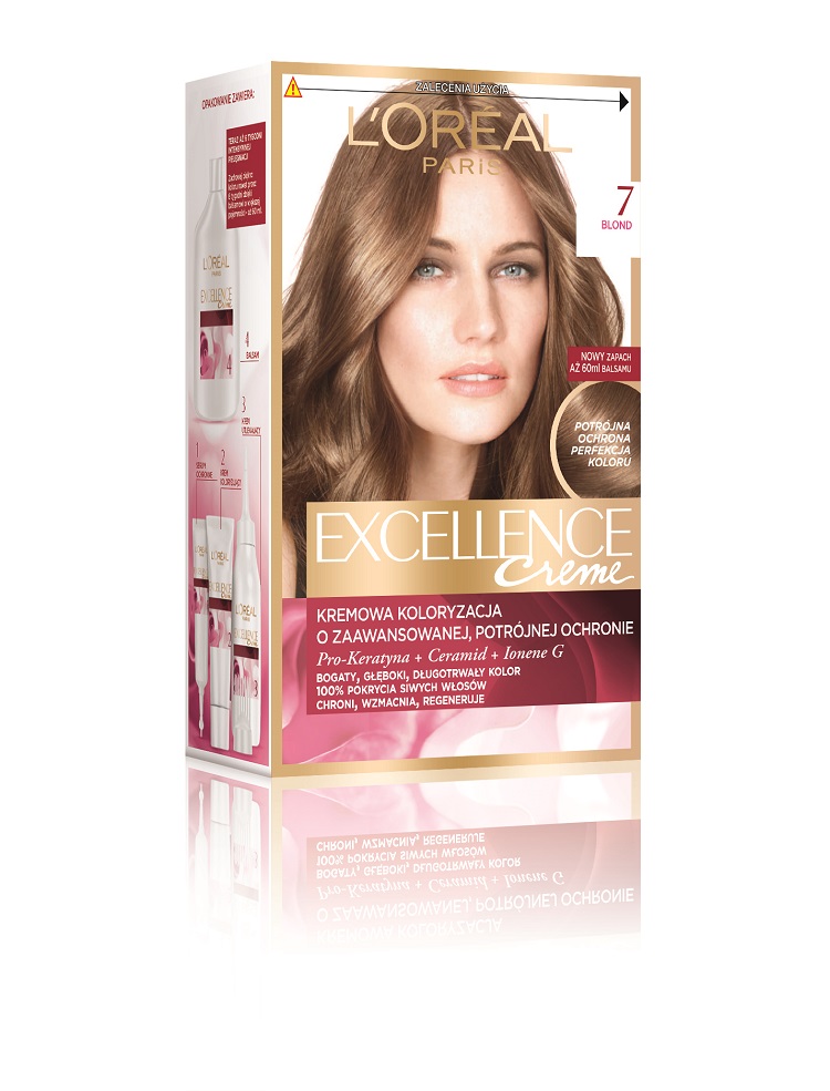 Excellence Creme farba do włosów 7 Blond