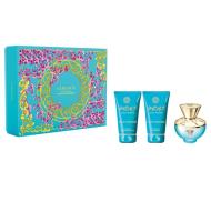 Dylan Turquoise Pour Femme zestaw woda toaletowa spray 50ml + żel pod prysznic 50ml + balsam do ciała 50ml