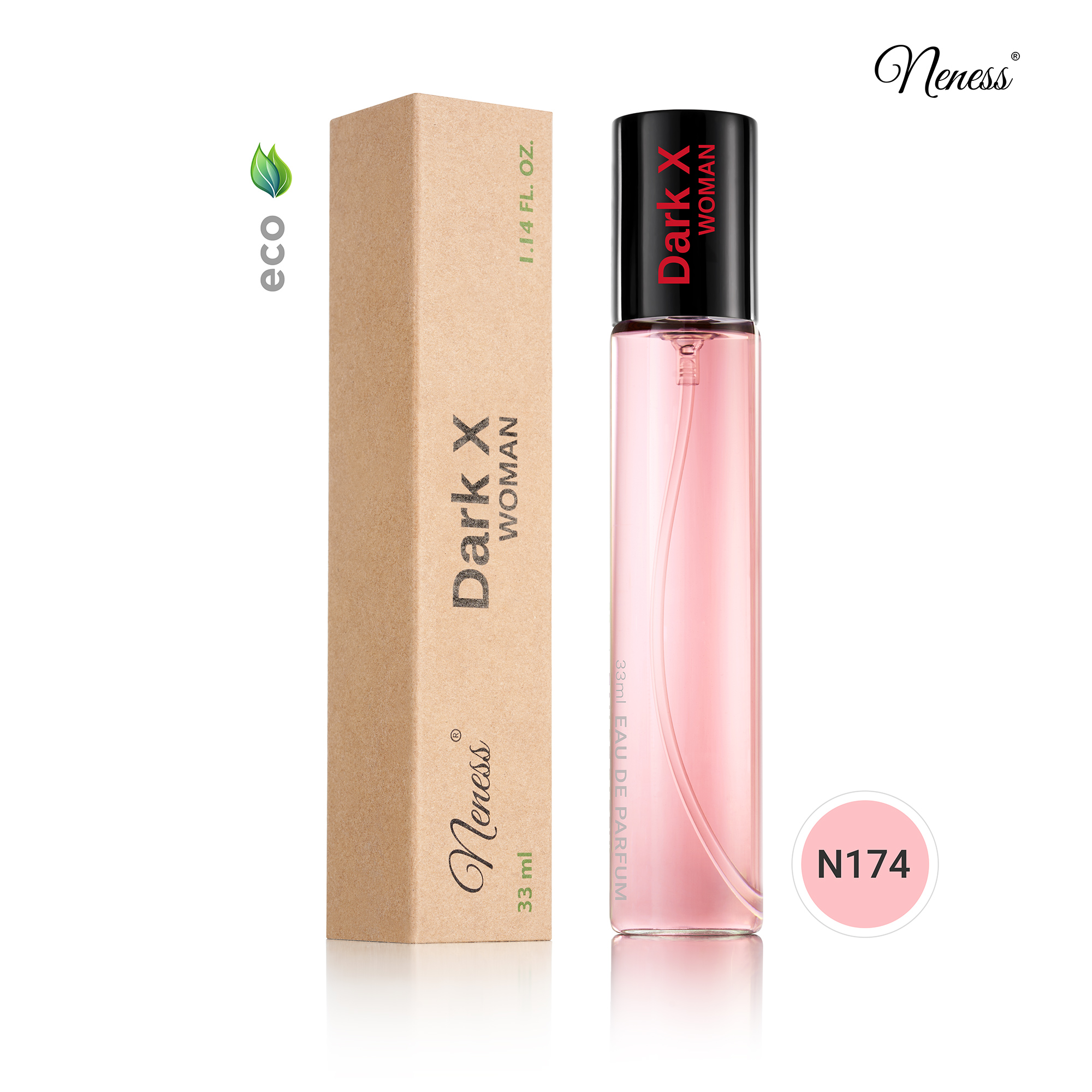 N174. Neness Dark X Woman | Podobne nuty: Paco Rabanne Black