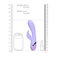 Smooth Silicone Rabbit Vibrator - Digital Lavender