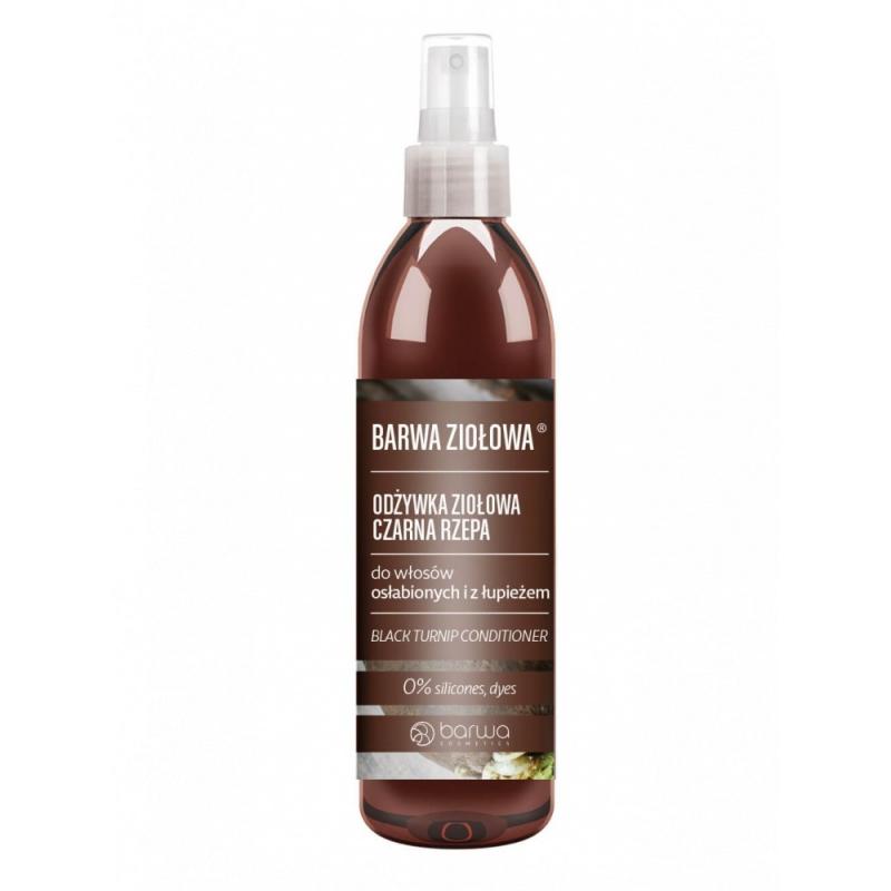 Ziołowa odżywka ziołowa do włosów osłabionych i z łupieżem w spray'u Czarna Rzepa 250ml Ziołowa odżywka ziołowa do włosów osłabionych i z łupieżem w spray'u Czarna Rzepa 250ml