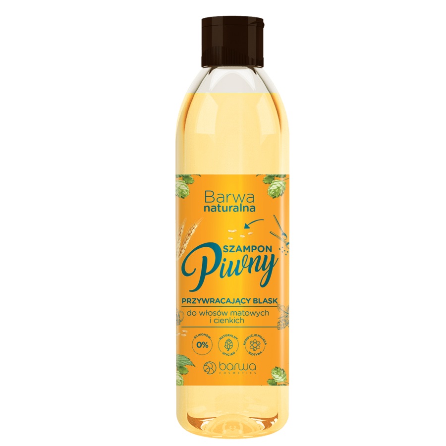 Naturalna szampon piwny do włosów matowych i cienkich 300ml