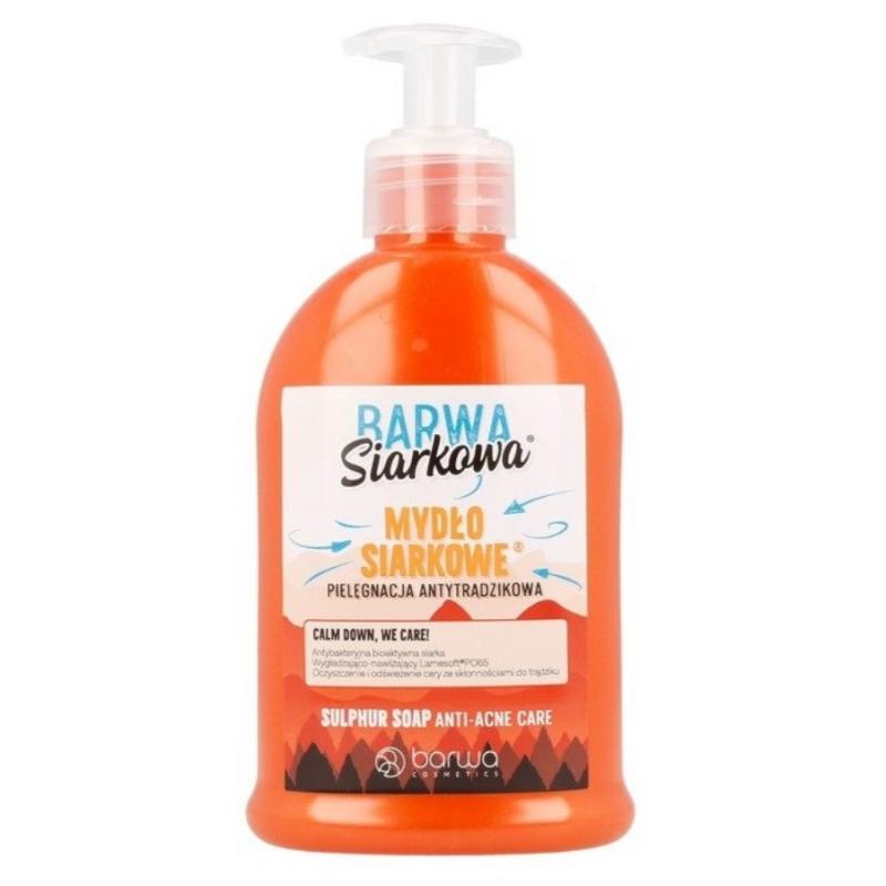 Siarkowa Sulphuric Anti-Acne Soap antytrądzikowe mydło siarkowe 300ml Siarkowa Sulphuric Anti-Acne Soap antytrądzikowe mydło siarkowe 300ml