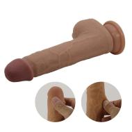 PRETTY LOVE - Tommy 8,9&039&039 Light Brown, 3 vibration functions 3 thrusting settings Suction base Wireless remote control