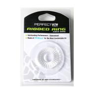 Perfect Fit Ribbed Ring Clear