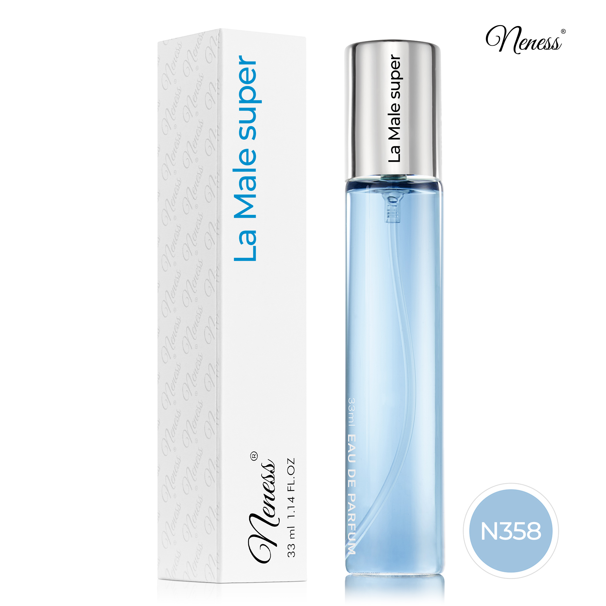 N358. Neness La Male Super - 33 ml - Perfumy męskie