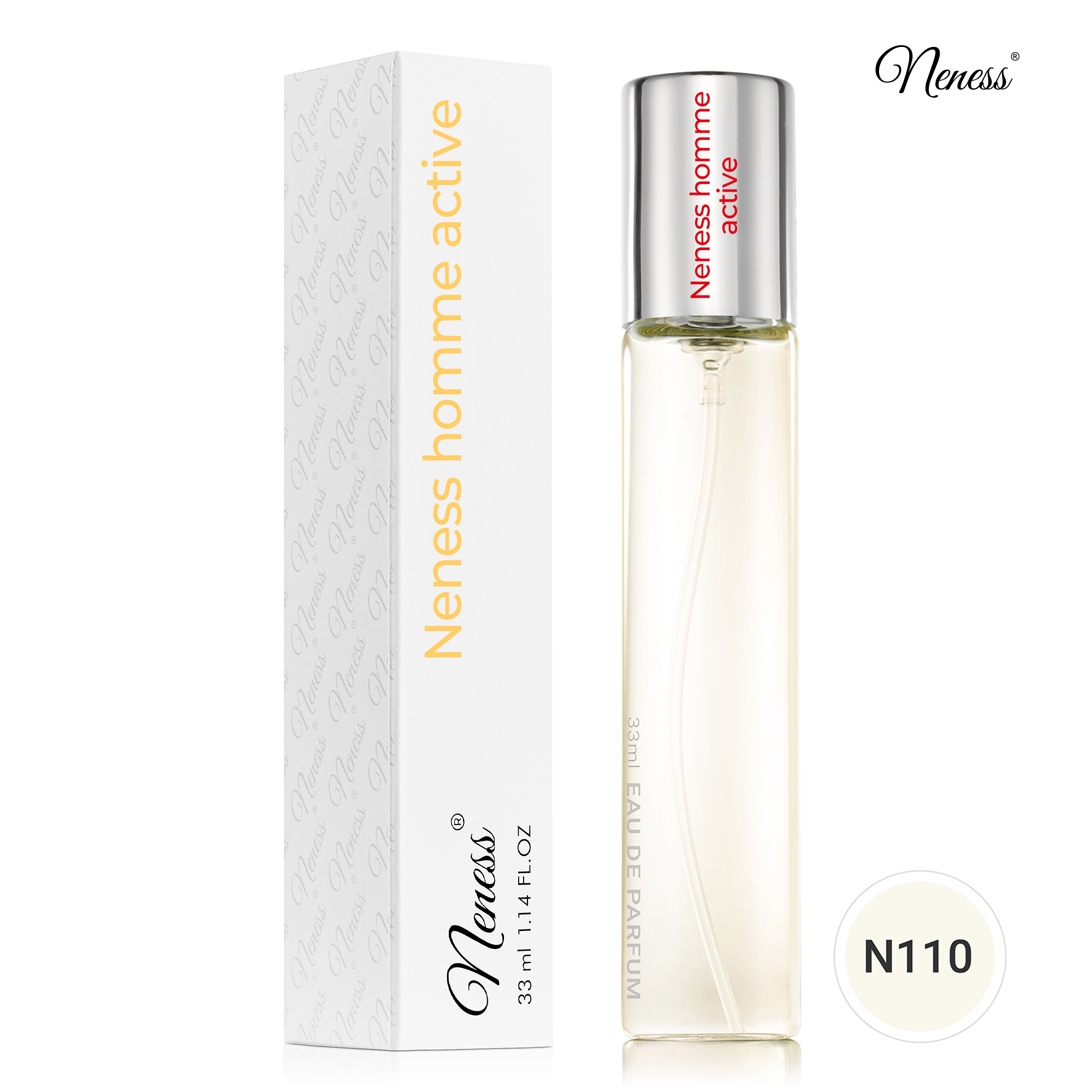 N110. Neness Homme Active - 33 ml - zapach męski