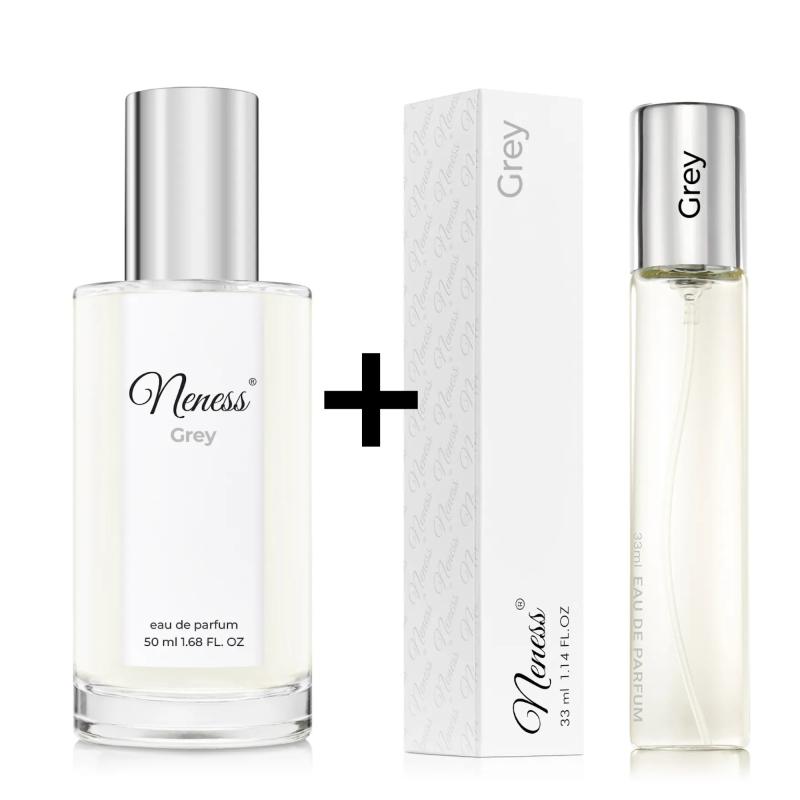 N025. Neness Grey - Zestaw 1+1: 50 ml + 33 ml - męski