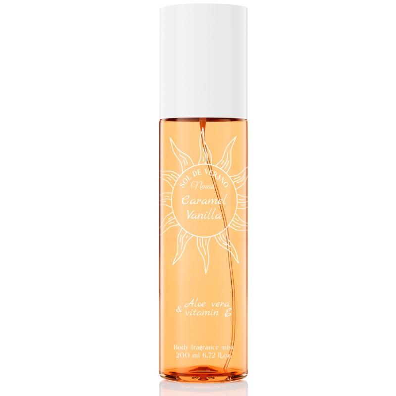 Neness Sol de Verano Caramel Vanilla - mgiełka zapachowa do ciała i włosów | z Aloesem i witaminą E | dla kobiet 200 ml