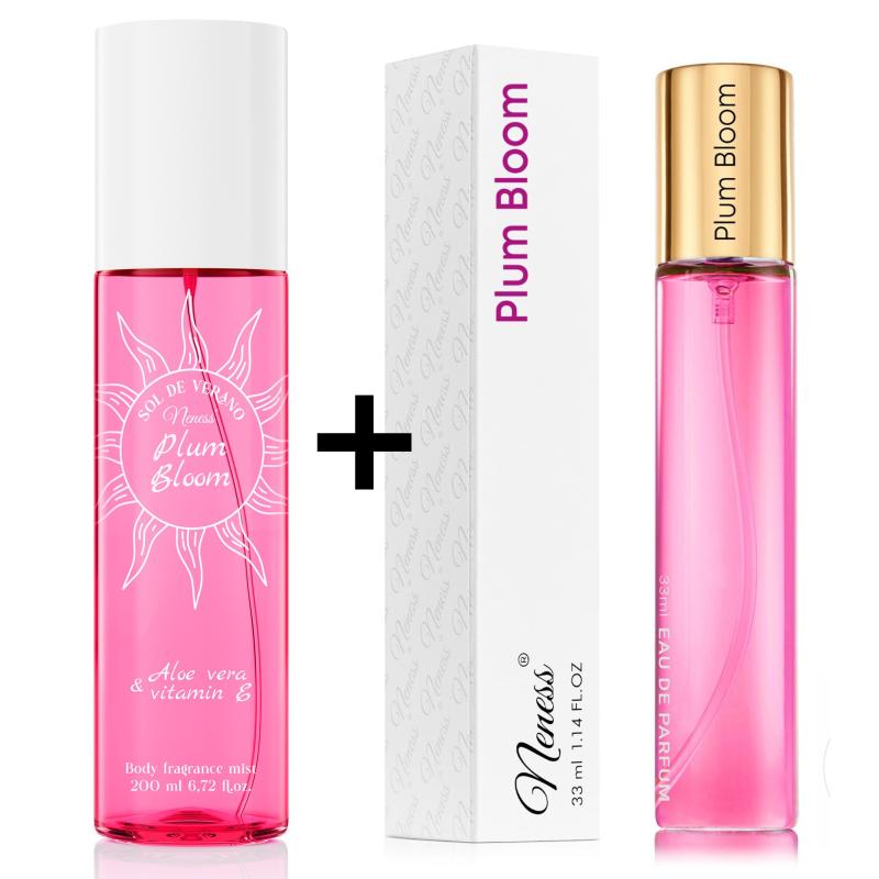 Zestaw 1+1: Plum Bloom - mgiełka 200 ml + perfumy 33 ml
