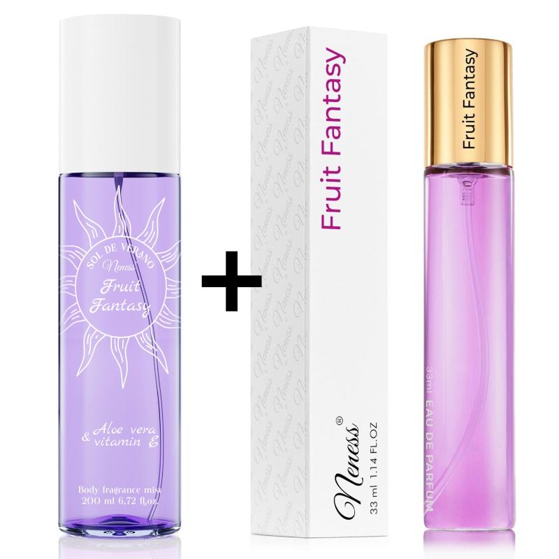 Zestaw 1+1: Fruit Fantasy - mgiełka 200 ml + perfumy 33 ml