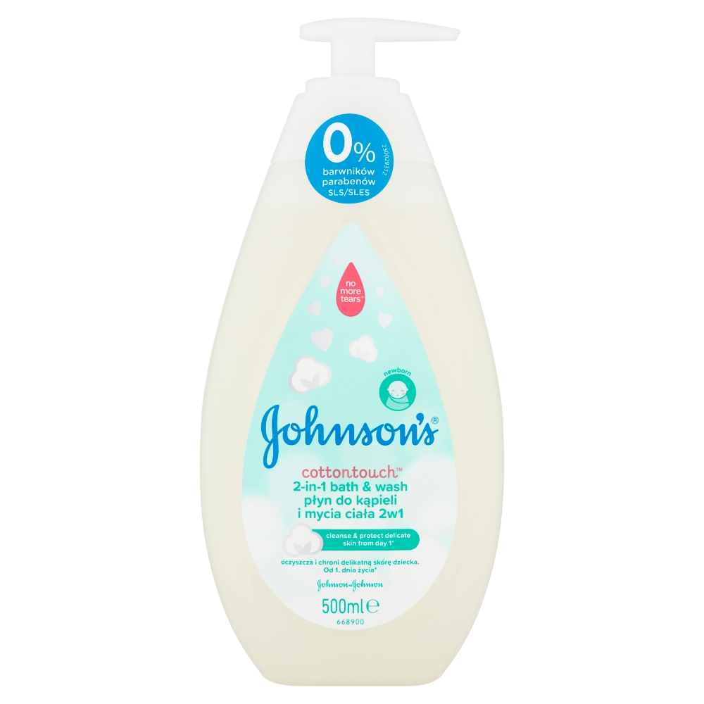 Johnson's Baby Cottontouch Bath & Wash płyn do kąpieli i mycia ciała 2w1 500ml